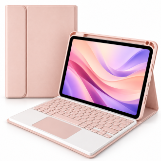 IPAD CASE CON TOUCHPAD ROSADO